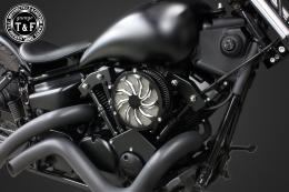 ドラッグスター250　ラグジュアリータイフーン(コントラスト)&プッシュロッドカバー(ブラック)SET