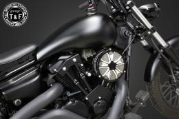 ドラッグスター250　ラグジュアリースター(コントラスト)&プッシュロッドカバー(ブラック)SET