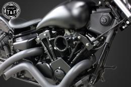 ドラッグスター250　ファンネル(ブラック)&プッシュロッドカバー(ブラック)SET