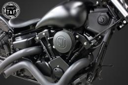 ドラッグスター250　SU(マットブラック)&プッシュロッドカバー(ブラック)SET