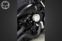 ドラッグスター250　SU(メッキ)&プッシュロッドカバー(ブラック)SET