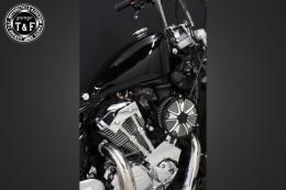 ドラッグスター250　ラグジュアリースター(コントラスト)&プッシュロッドカバー(メッキ)SET