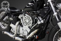 ドラッグスター250　ラグジュアリータイフーン(メッキ)&プッシュロッドカバー(メッキ)SET