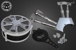 ドラッグスター250　ラグジュアリースター(メッキ)&プッシュロッドカバー(メッキ)SET