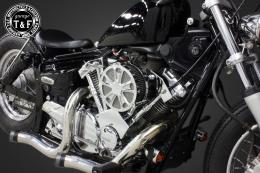 ドラッグスター250　ラグジュアリースター(メッキ)&プッシュロッドカバー(メッキ)SET