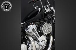 ドラッグスター250　ラグジュアリーフラワー(メッキ)&プッシュロッドカバー(メッキ)SET