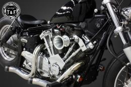 ドラッグスター250　ファンネル(ポリッシュ)&プッシュロッドカバー(メッキ)SET