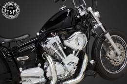 ドラッグスター250　ティアドロップ(メッキ)&プッシュロッドカバー(メッキ)SET