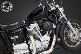 ドラッグスター250　SU(マットブラック)&プッシュロッドカバー(メッキ)SET