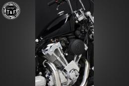 ドラッグスター250　SU(マットブラック)&プッシュロッドカバー(メッキ)SET