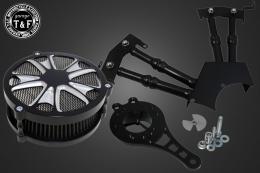 ドラッグスター250　ラグジュアリースター(コントラスト)&プッシュロッドカバー(ブラック)SET