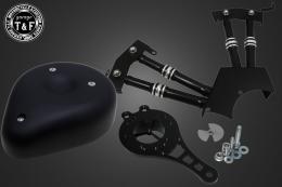 ドラッグスター250　ティアドロップ(ブラック)&プッシュロッドカバー(コントラスト)SET