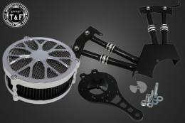 ドラッグスター250　ラグジュアリーフラワー(メッキ)&プッシュロッドカバー(コントラスト)SET