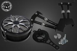 ドラッグスター250　ラグジュアリーフラワー(コントラスト)&プッシュロッドカバー(コントラスト)SET