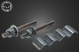 ビラーゴ250　オーバルハンドルポスト2インチ(ブラック)