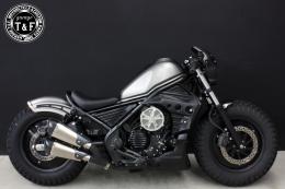 レブル250　ラグジュアリーダミーエアクリーナーKITスター(メッキ)