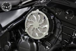 レブル250　ラグジュアリーダミーエアクリーナーKITタイフーン(メッキ)