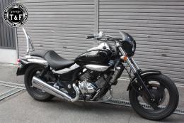 エリミネーター250V　極太φ38シーシーバーミディアム(メッキ)純正フェンダー専用