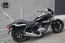 エリミネーター250V　極太φ38シーシーバーミディアム(メッキ)純正フェンダー専用