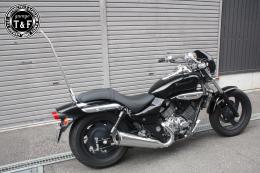 エリミネーター250V　純正フェンダー専用シーシーバーロング(メッキ)