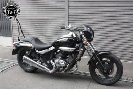 エリミネーター250V　純正フェンダー専用シーシーバーショート(ブラック)