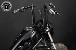 レブル250(2017〜2019年)ABS非搭載モデル　極太バットマンハンドル　14インチ(ブラック)&ワイヤーセット