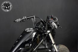 レブル250(2017〜2019年)ABS非搭載モデル　極太バットマンハンドル　8インチ(ブラック)&ワイヤーセット