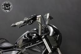 レブル250(2020〜2024年)ABS搭載モデル　極太バットマンハンドル　10インチ(メッキ)&ワイヤーセット