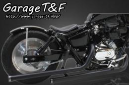 マグナ250　ドラッグパイプマフラー(ブラック)タイプ2　マフラーエンド付き(コントラスト)