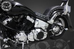 ドラッグスター400　ダミープライマリーカバー(メッキ/F)