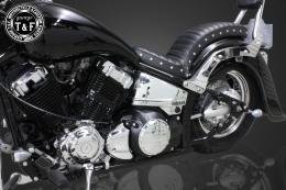 ドラッグスター400　ダミープライマリーカバー(マットブラック/A)