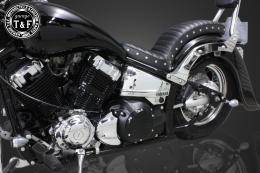 ドラッグスター400　ダミープライマリーカバー(マットブラック/B)